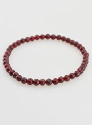 Bracelet en Pierre Naturelle de Grenat - 4mm