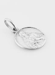Médaille en Argent Massif Sacré Coeur de Jésus - 14mm