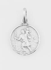 Médaille en Argent Massif Saint Christophe - 12mm