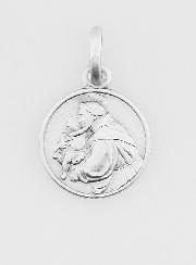 Médaille en Argent Massif Saint Antoine - 12mm