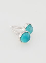 Boucles d'Oreilles Puces - Amazonite AA