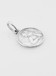 Médaille de Baptême en Argent 12mm - Ange Gardien