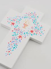 Croix de Communion en Bois - Calice de Communion