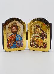 Icône Diptyque Christ Pantocrator & Vierge de Tendresse