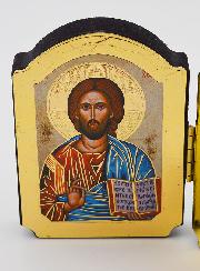 Icône Diptyque Christ Pantocrator & Vierge de Tendresse