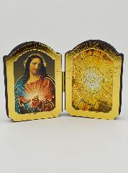 Icône Diptyque Sacré Coeur de Jésus & Esprit Saint
