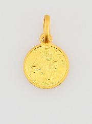 Médaille du Scapulaire en Plaqué Or 18k - 10mm