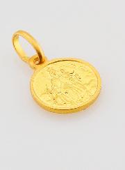 Médaille du Scapulaire en Plaqué Or 18k - 10mm