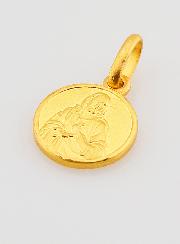 Médaille du Scapulaire en Plaqué Or 18k - 10mm