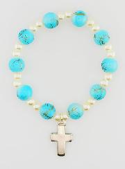 Bracelet Dizainier Enfant - Bleu Marbré
