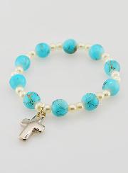 Bracelet Dizainier Enfant - Bleu Marbré