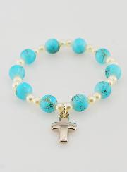 Bracelet Dizainier Enfant - Bleu Marbré