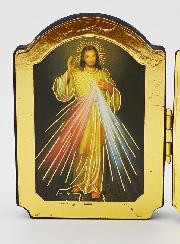 Icône Diptyque Jésus Miséricordieux & Vierge Miraculeuse