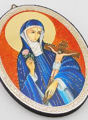 Icone Ovale Sainte Rita - 15cm