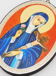 Icone Ovale Sainte Rita - 15cm