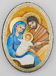 Icone Ovale Sainte Famille - 15cm