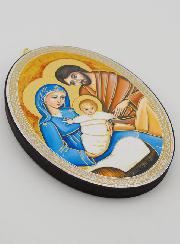 Icone Ovale Sainte Famille - 15cm