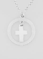 Collier Religieux en Argent Massif - Pampille Croix