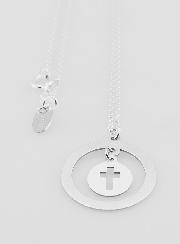 Collier Religieux en Argent Massif - Pampille Croix Ajourée