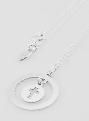 Collier Religieux en Argent Massif - Pampille Croix Ajourée