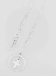 Pendentif Pampille Croix & Chaîne en Argent - 42cm