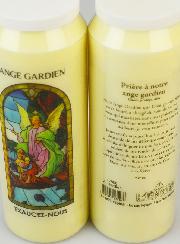 Bougie de Neuvaine Ange-Gardien avec Prière au dos