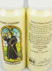 Bougie de Neuvaine Saint Charbel avec Prière au dos