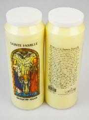 Bougie de Neuvaine Sainte Famille avec Prière au dos