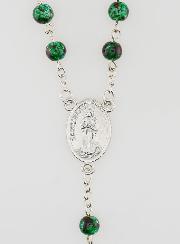 Chapelet en Pierre de Nacre Verte