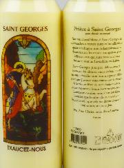 Bougie de Neuvaine Saint Georges avec Prière au dos