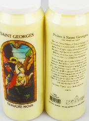 Bougie de Neuvaine Saint Georges avec Prière au dos