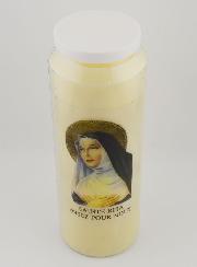 Bougie de Neuvaine Sainte Rita Causes Désespérées