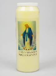 Bougie de Neuvaine Notre Dame des Miracles