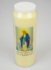 Bougie de Neuvaine Notre Dame des Miracles