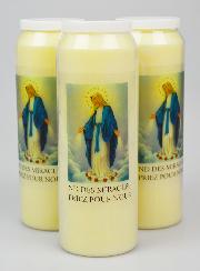 3 Bougies de Neuvaine Notre Dame des Miracles