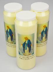 3 Bougies de Neuvaine Notre Dame des Miracles