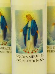 3 Bougies de Neuvaine Notre Dame des Miracles
