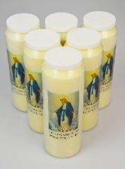 6 Bougies de Neuvaine Notre Dame des Miracles