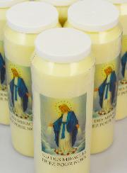 6 Bougies de Neuvaine Notre Dame des Miracles