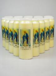 Lot de 20 Bougies de Neuvaine Notre Dame des Miracles