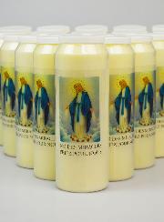 Lot de 20 Bougies de Neuvaine Notre Dame des Miracles
