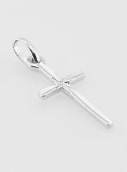 Pendentif Croix en Argent Rhodié - 20mm