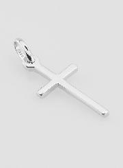 Pendentif Croix en Argent Rhodié - 20mm