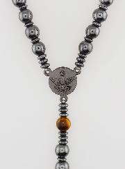 Chapelet en Hématite & Oeil Tigre - Miraculeuse