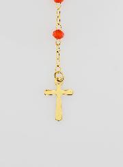 Chapelet Cristal Notre Dame de Guadalupe - Rouge