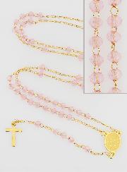 Chapelet Cristal Notre Dame de Guadalupe - Rose