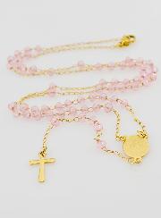 Chapelet Cristal Notre Dame de Guadalupe - Rose