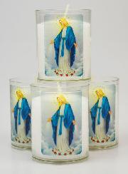 4 Bougies Veilleuse Notre Dame des Miracles