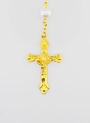Chapelet de Lourdes Or et Nacre - 60cm