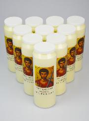 10 Bougies de Neuvaine à Saint Laurent Martyr